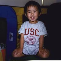 Yen wearing USC T-shirt